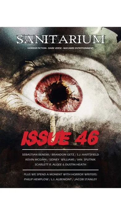 تصاویر Sanitarium Magazine: Horror Fiction, Dark verse and Macabre Entertainment