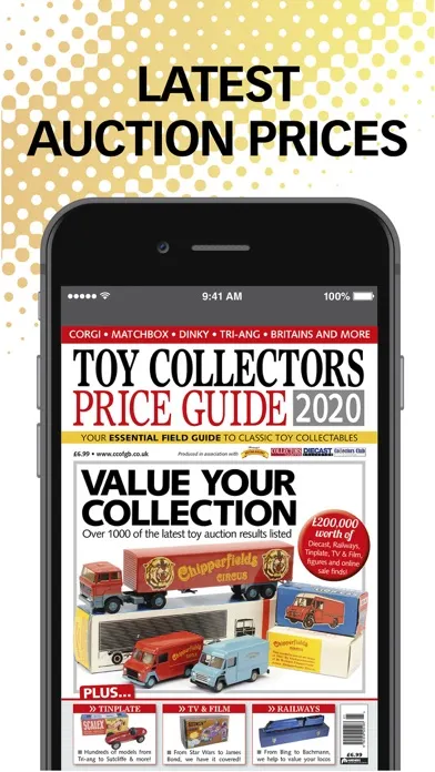 Zrzuty ekranu Toy Collectors Price Guide.