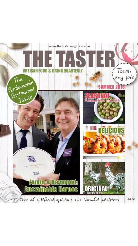 Capturas de tela do The Taster Magazine