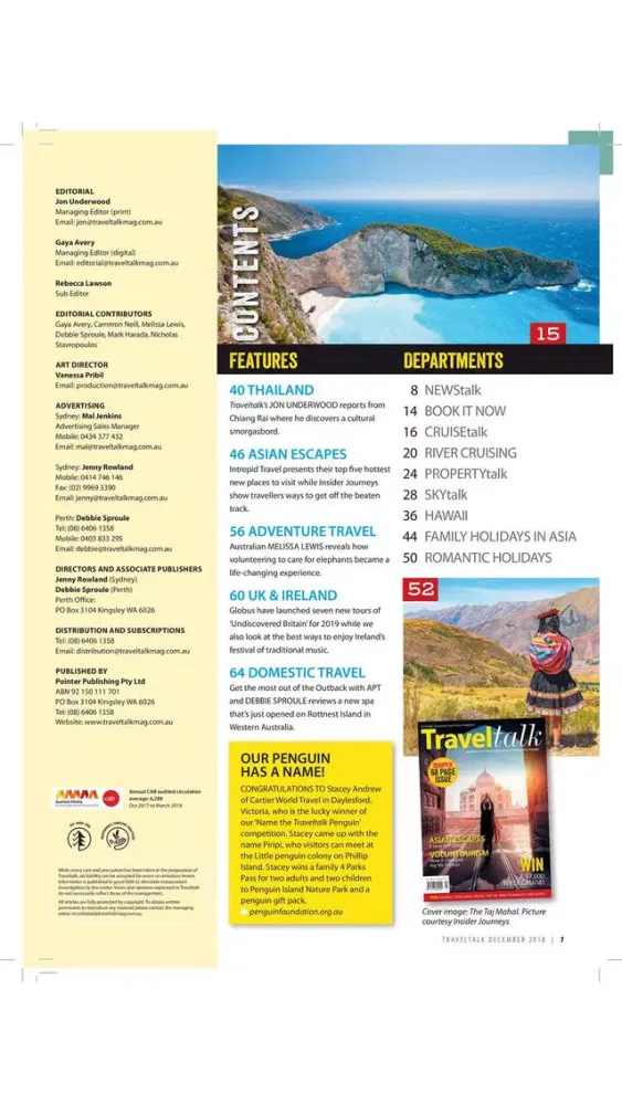 Ảnh chụp màn hình của Traveltalk Magazine