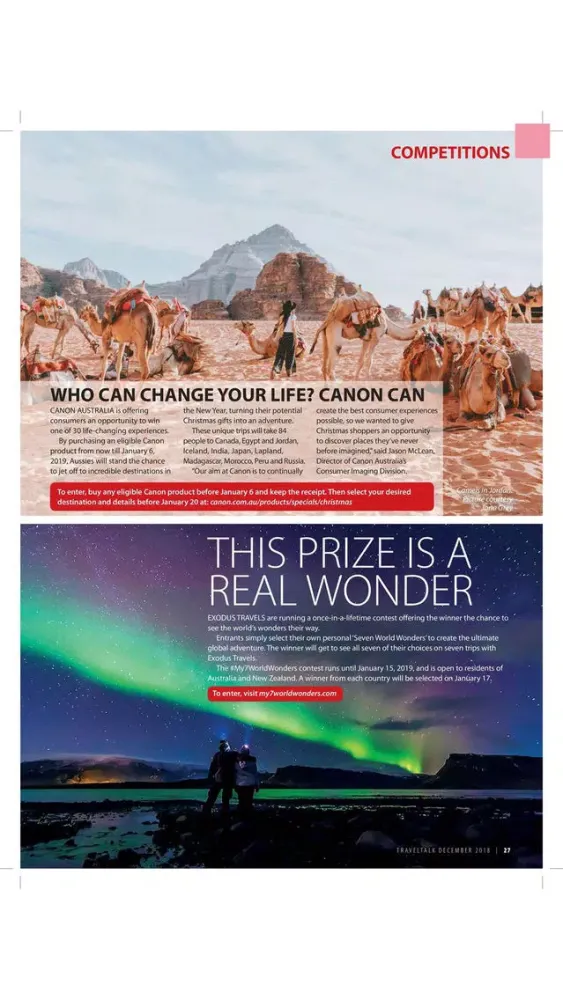 Ảnh chụp màn hình của Traveltalk Magazine