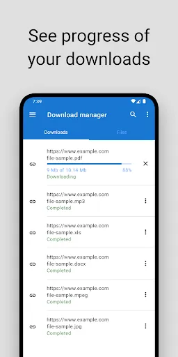 Download manager Screenshots