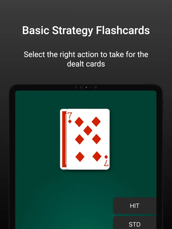 Blackjack - Flashcard Drills iPad  Screenshots