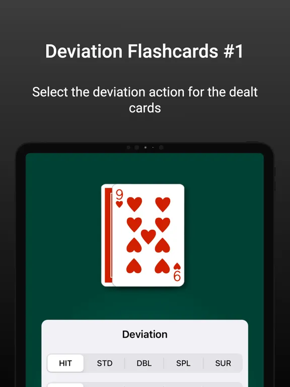 Blackjack - Flashcard Drills iPad  Screenshots