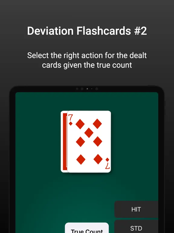 Blackjack - Flashcard Drills iPad  Screenshots