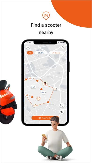 Capturas de pantalla de Sonic Mobility Sharing Scooter