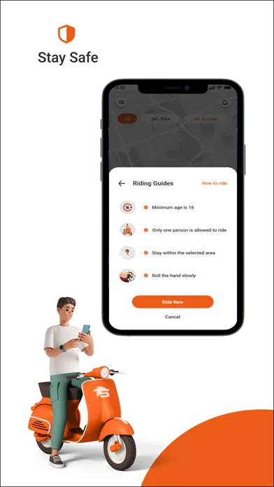 Capturas de pantalla de Sonic Mobility Sharing Scooter