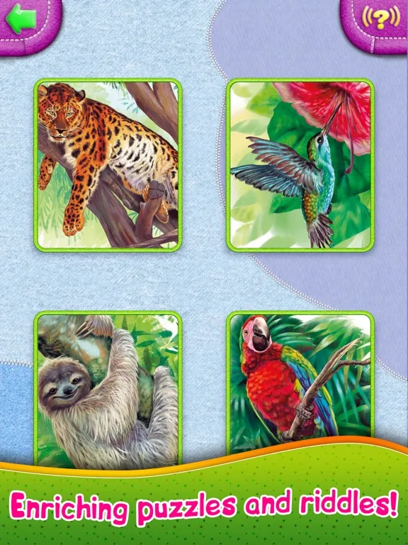 Animals words for kids! Rhymes iPad 应用截图