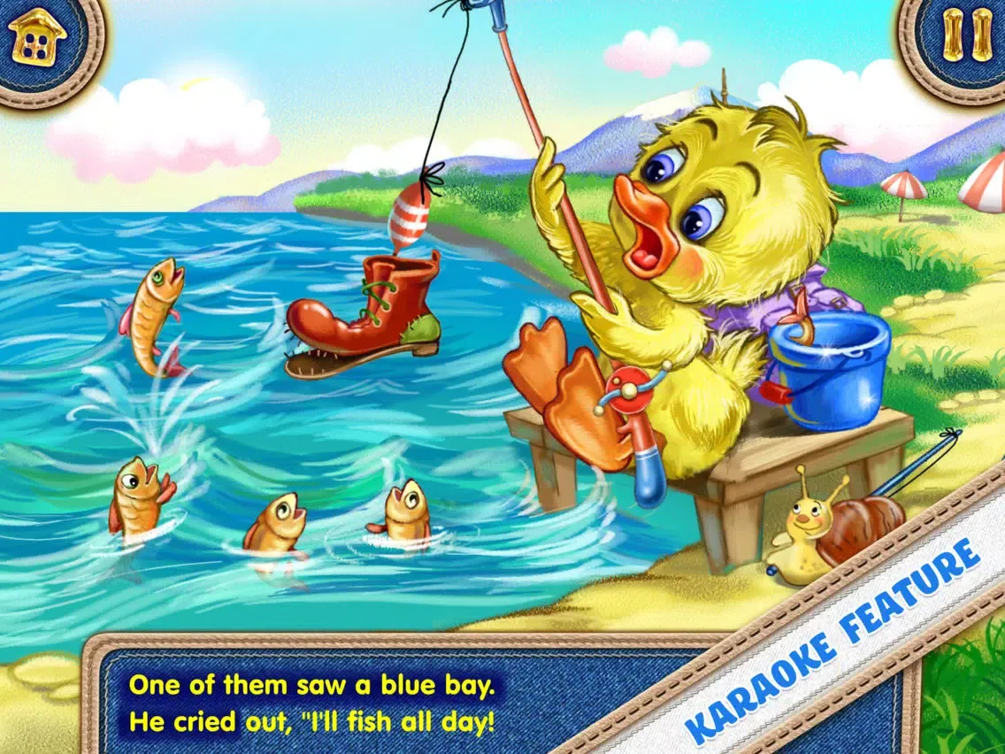 Captures d'écran de Five Ducklings! Educational song with fun animations and a karaoke feature! iPad 