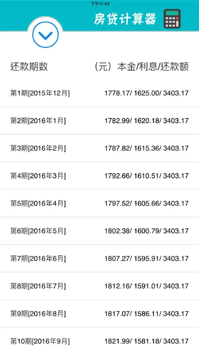 Ảnh chụp màn hình của 房贷计算器（独立数字键盘） - 公积金买房、新房二手房贷款、按揭还款