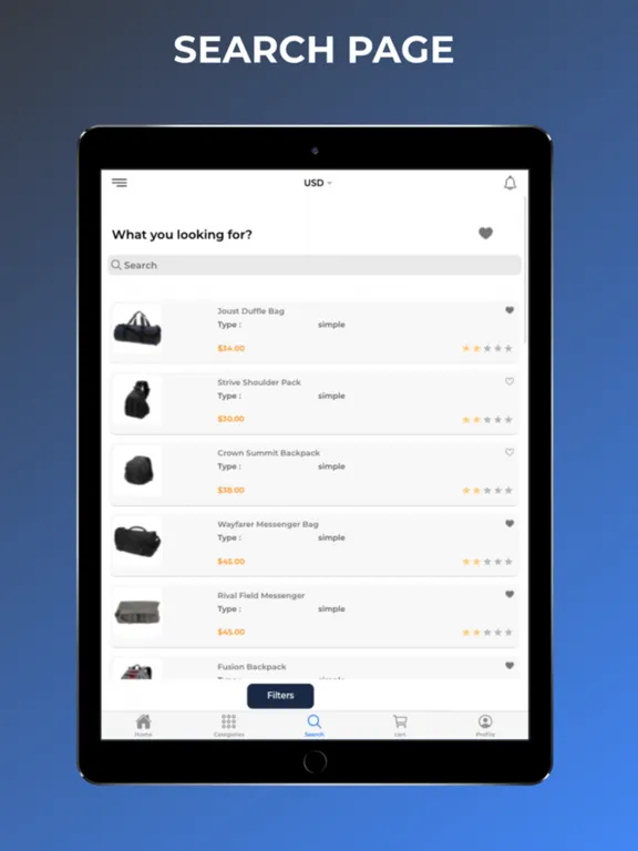 Screenshot di Mobile App For Magento 2 iPad 