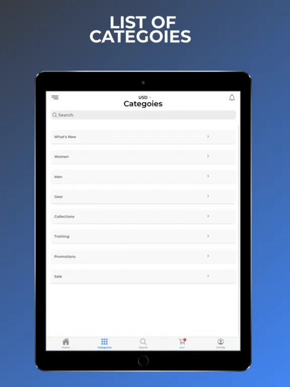 Screenshot di Mobile App For Magento 2 iPad 