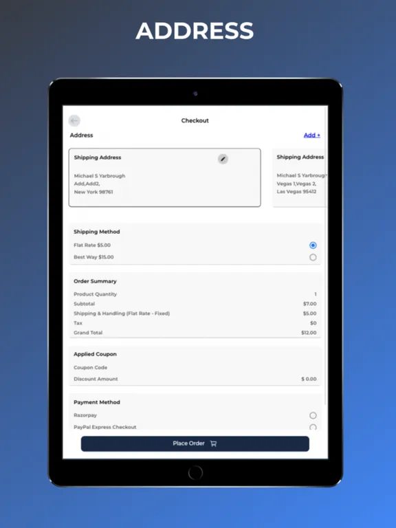 Screenshot di Mobile App For Magento 2 iPad 