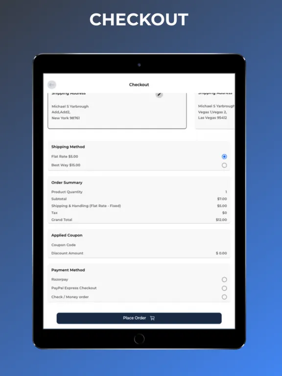 Screenshot di Mobile App For Magento 2 iPad 