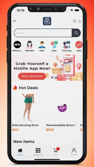 Screenshot di Mobile App For Magento 2