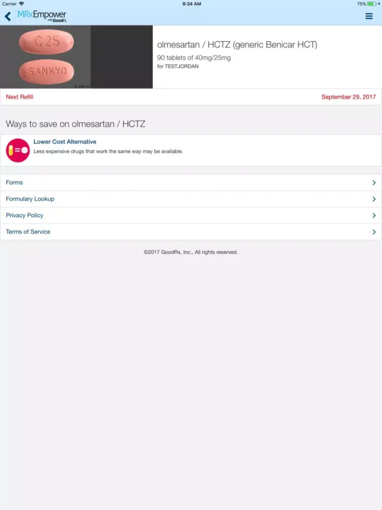 MRx Empower with GoodRx iPad  Screenshots