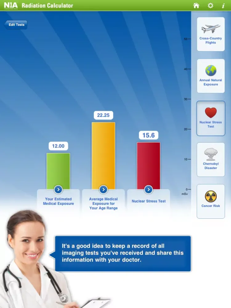 Radiation Calculator iPad  Screenshots