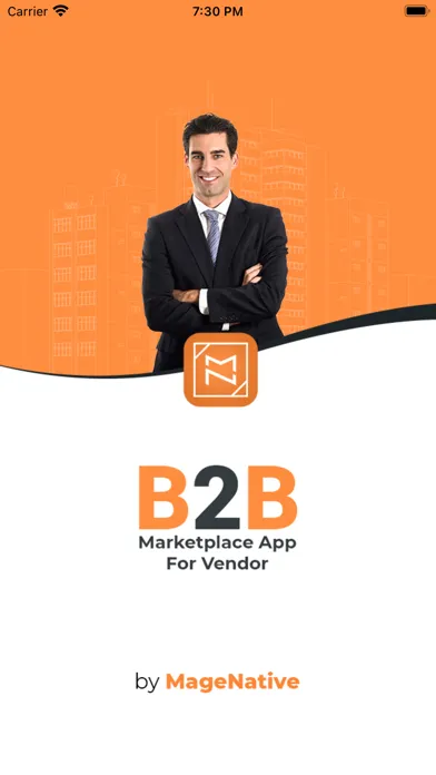 Ảnh chụp màn hình của B2B Marketplace Vendor App
