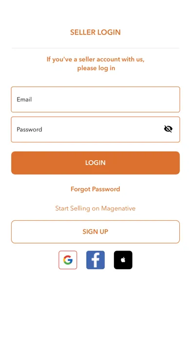 Ảnh chụp màn hình của B2B Marketplace Vendor App