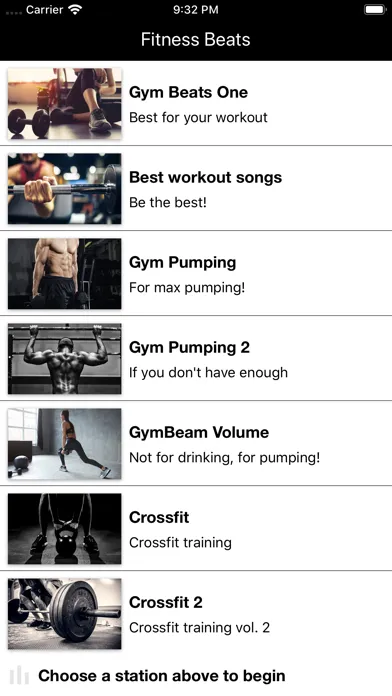 Tangkapan layar Fitness Beats