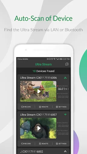Ultra Stream Client Screenshots