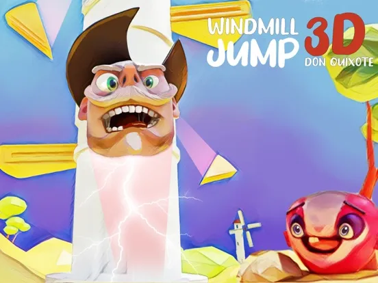Windmill Jump 3D - Don Quixote iPad  스크린샷