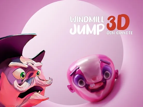 Windmill Jump 3D - Don Quixote iPad  스크린샷