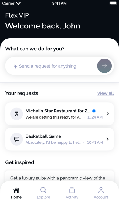 Flex Concierge Screenshots
