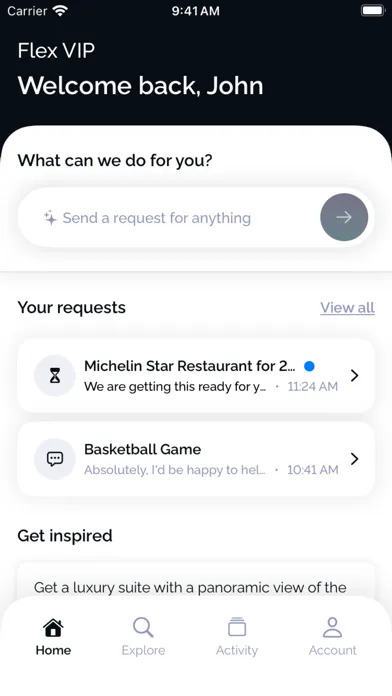 Screenshot di Flex Concierge