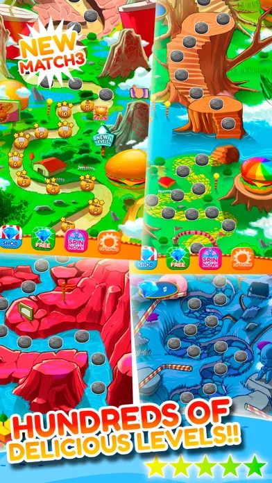 Capturas de tela do Match 3 Burger HD: Delicious Food Mania