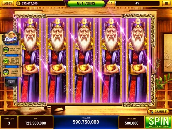 Magic Slots Casino 777 Jackpot iPad  Screenshots