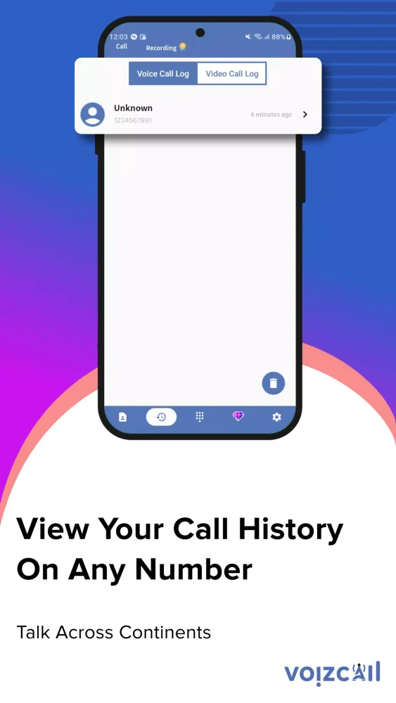 ภาพหน้าจอของ VoizCall