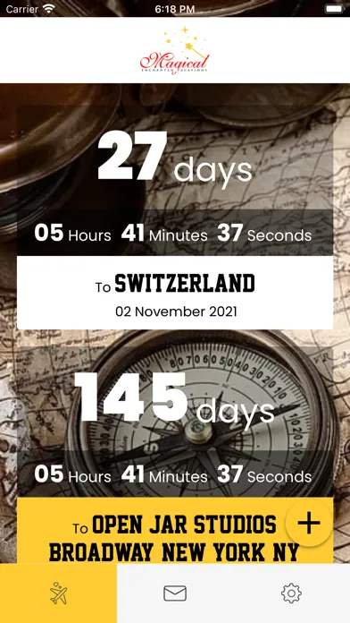 Vacation Planner Countdown Screenshots