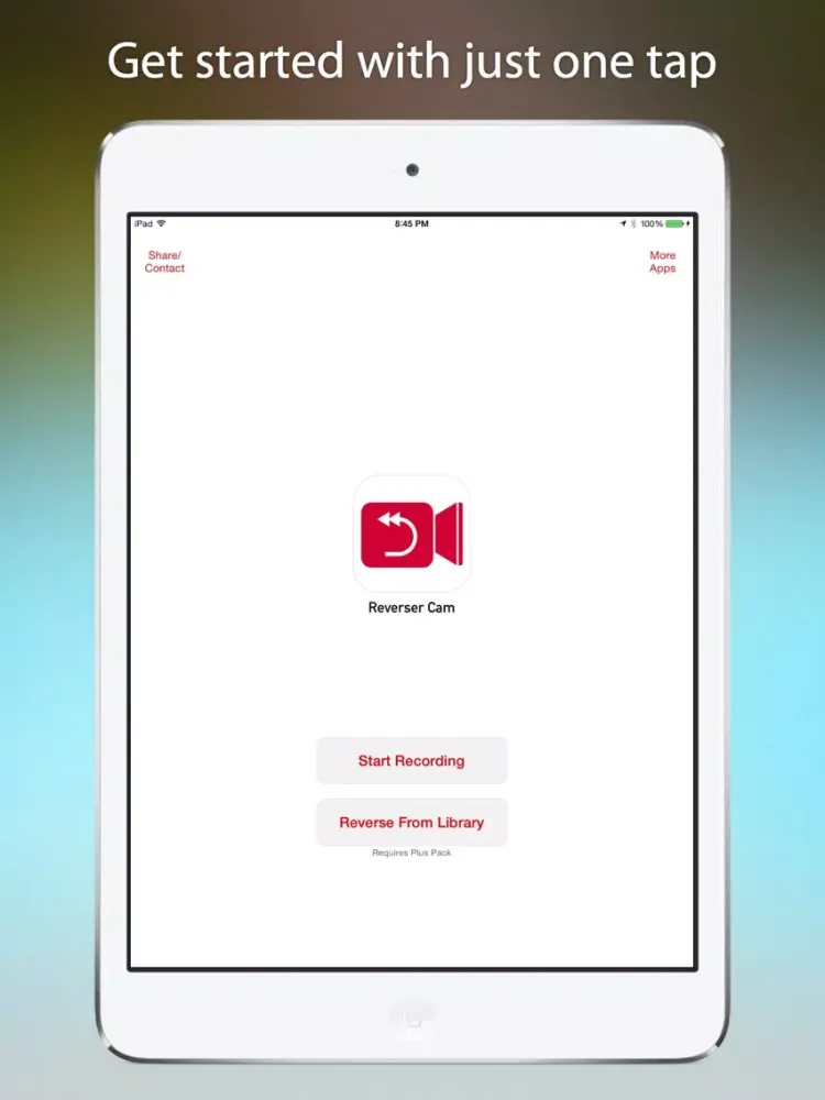 تصاویر Reverser Cam - Backward Video Camera iPad 