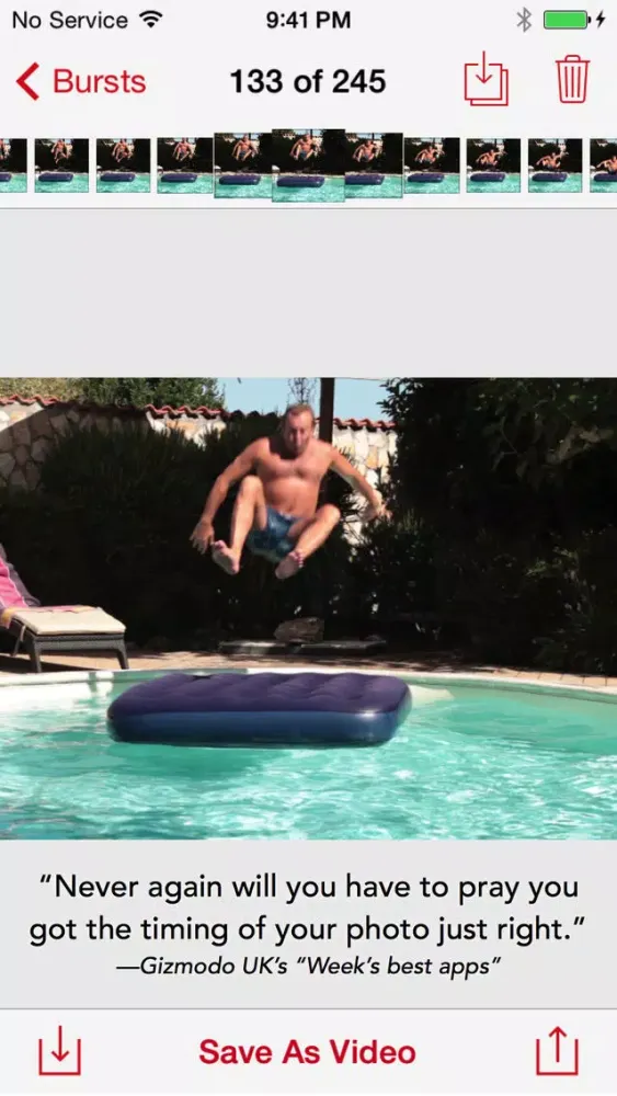 Capturas de tela do Superburst Camera