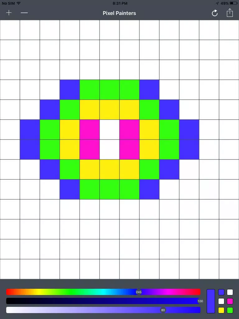 Screenshot di ColorPX - Retro Pixel Drawing Tool iPad 