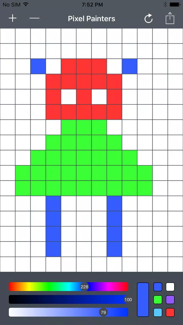 Screenshot di ColorPX - Retro Pixel Drawing Tool