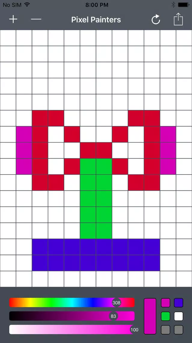 Screenshot di ColorPX - Retro Pixel Drawing Tool