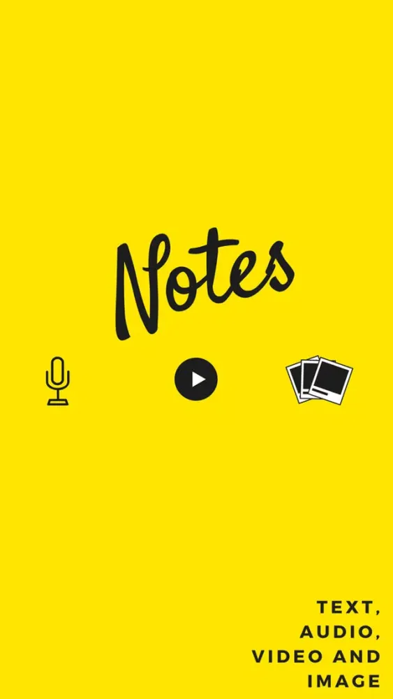 Tangkapan skrin Notes - Text, Audio, Video and Image