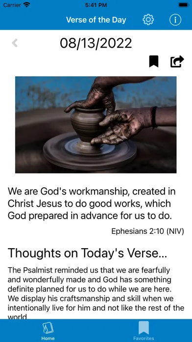 Tangkapan skrin Verse of the Day by Heartlight