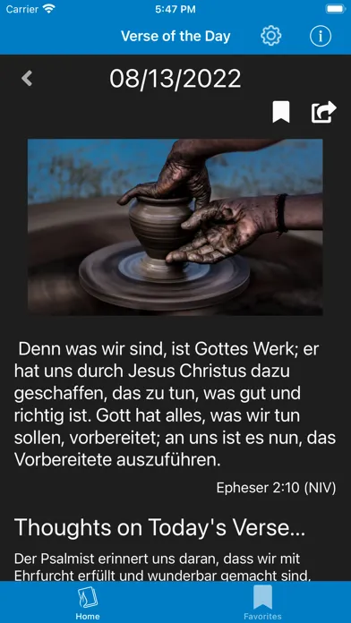 Tangkapan skrin Verse of the Day by Heartlight