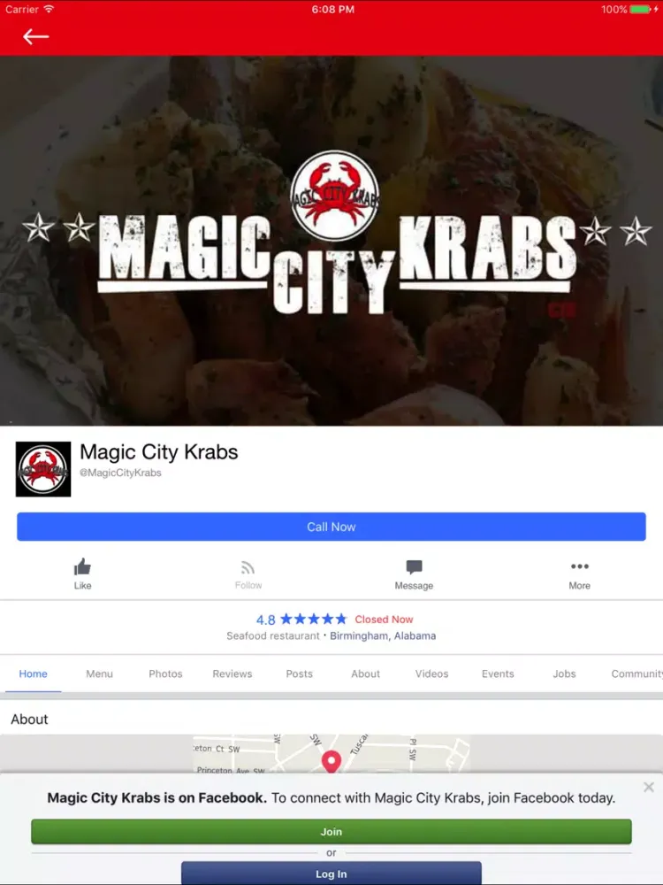 Tangkapan skrin Magic City Krabs iPad 