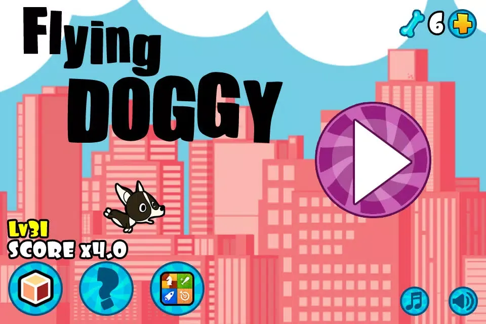 ภาพหน้าจอของ Flying Doggy