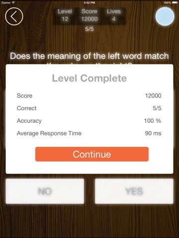 Capturas de pantalla de YES or NO, free game to challenge your brain iPad 