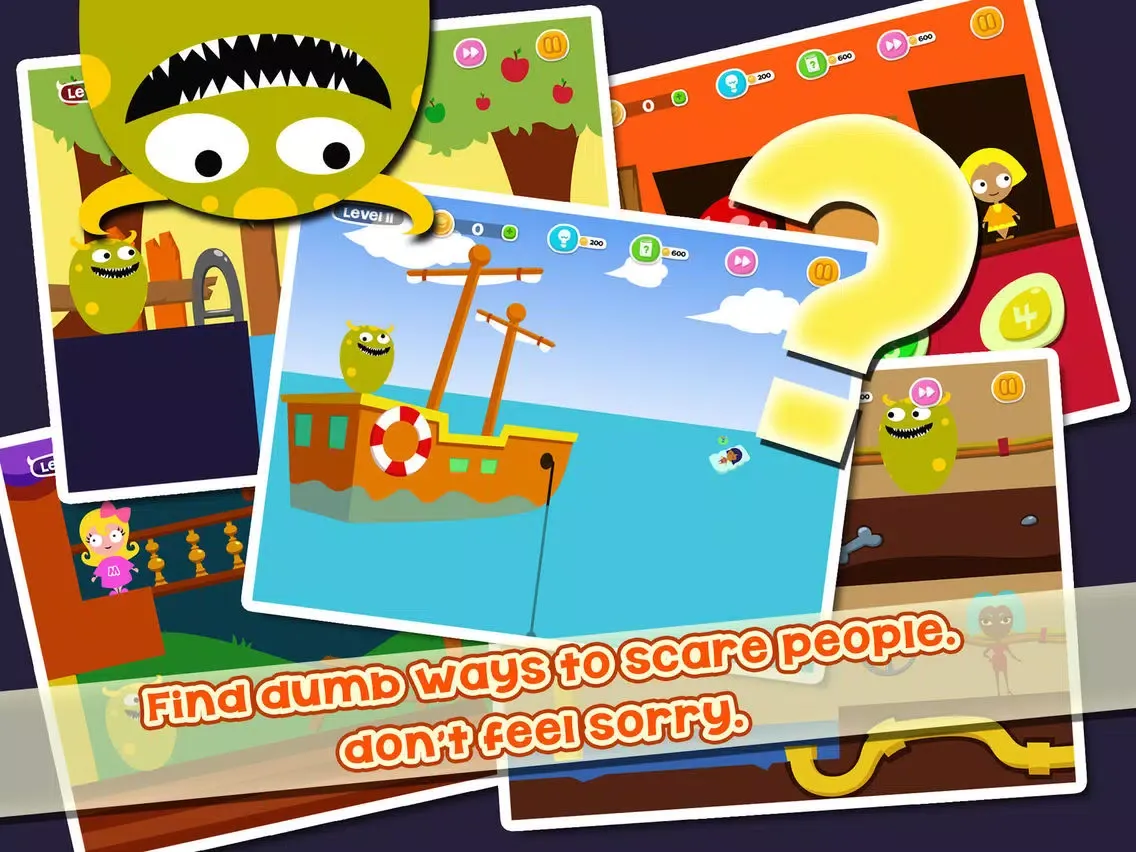 Tangkapan layar Dumb Ways To Scare:Think Outside The Box iPad 