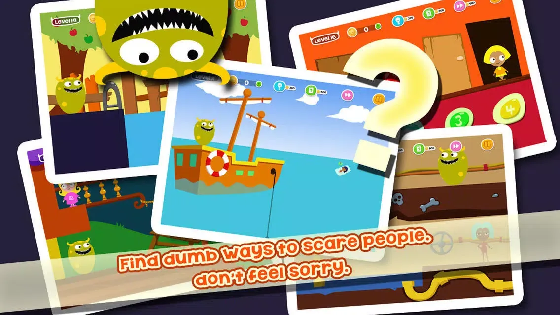 Tangkapan layar Dumb Ways To Scare:Think Outside The Box