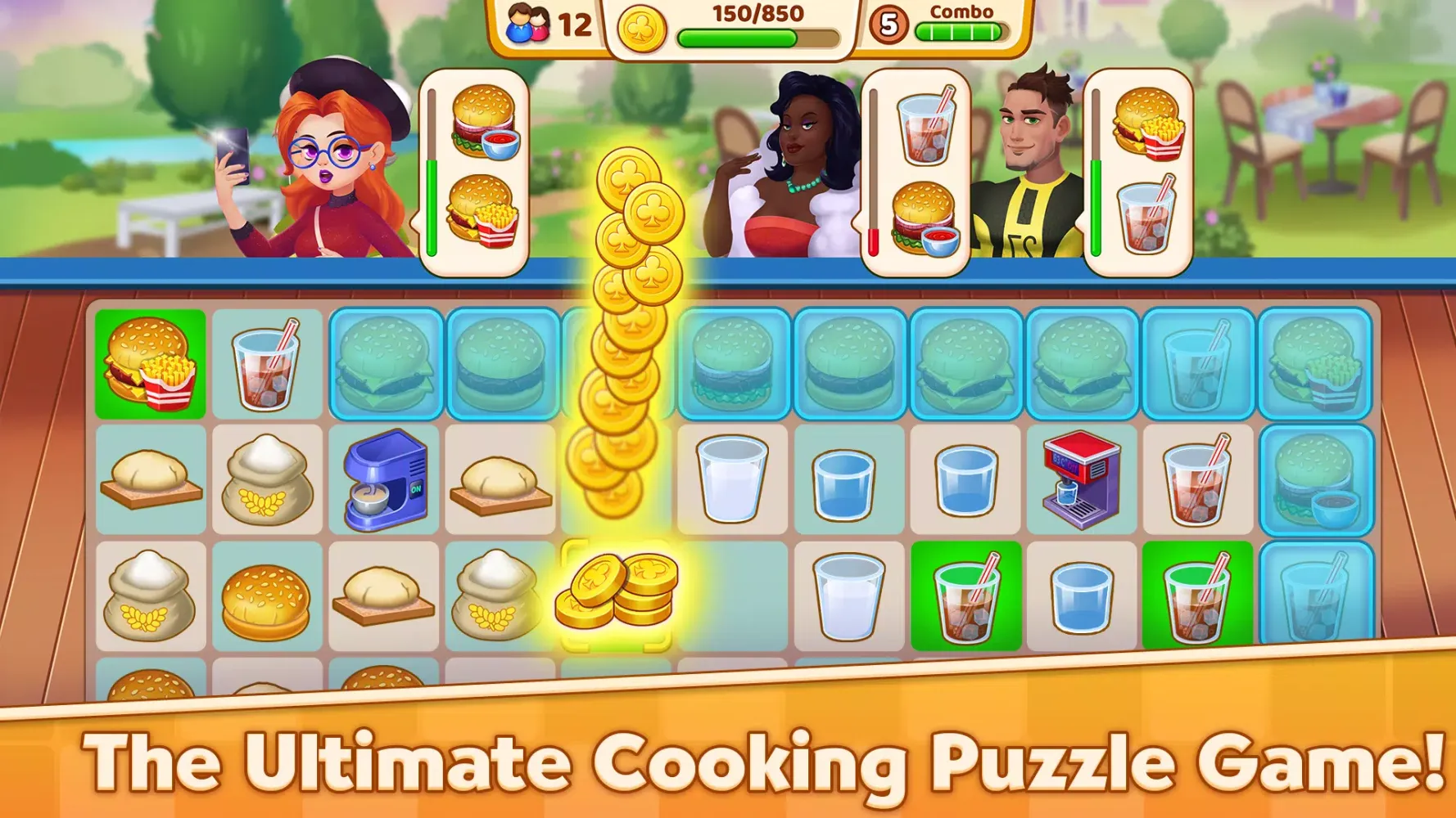 Tangkapan skrin Merge Cooking : Cooking Games