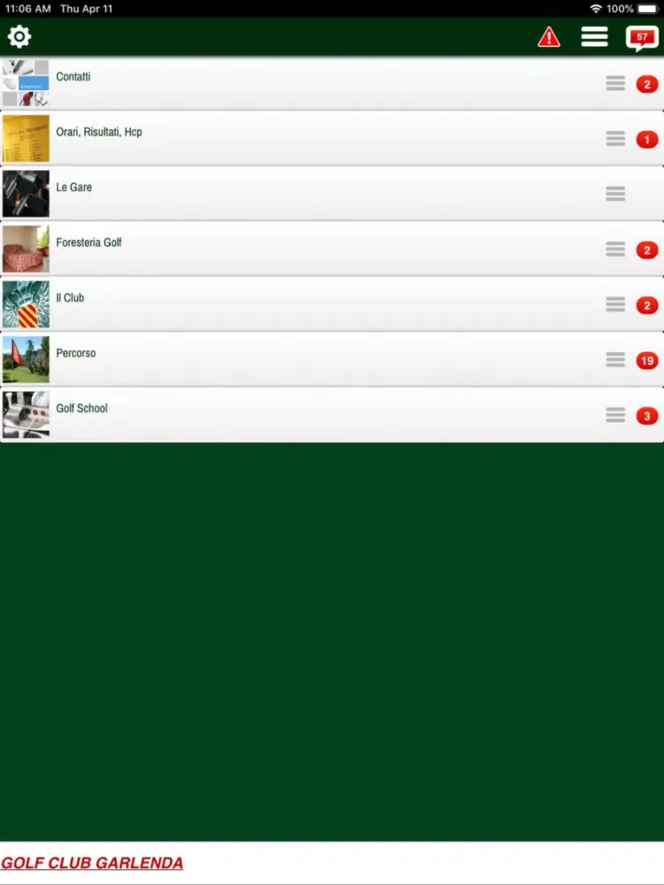 Garlenda Golf iPad  Screenshots