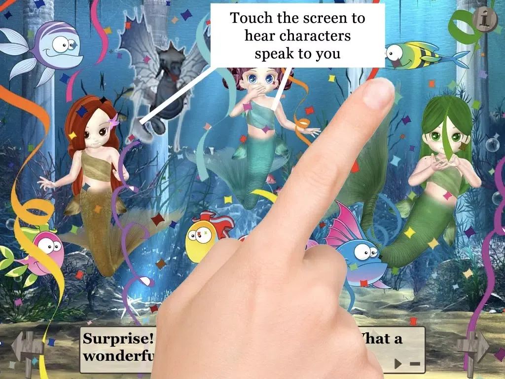 Tangkapan skrin The Little Mermaid's Surprise iPad 
