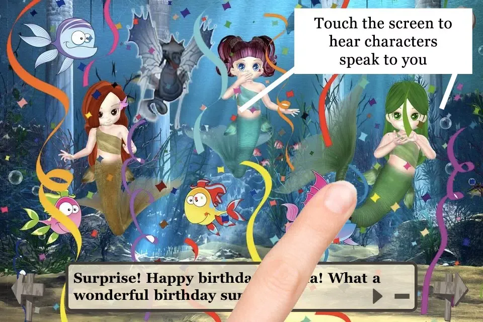 Tangkapan skrin The Little Mermaid's Surprise